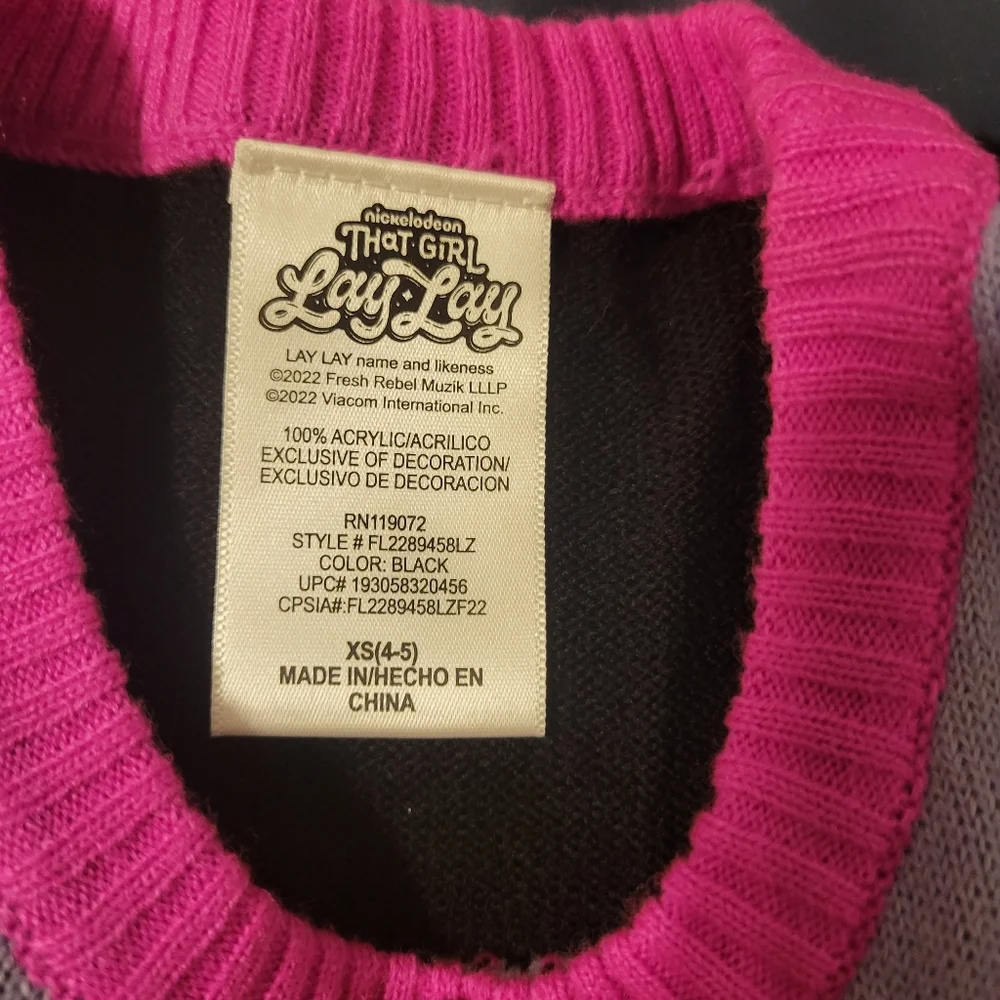 That Girl Lay Lay Sweater Dress  Size 4/5 New With Tags Nickelodeon